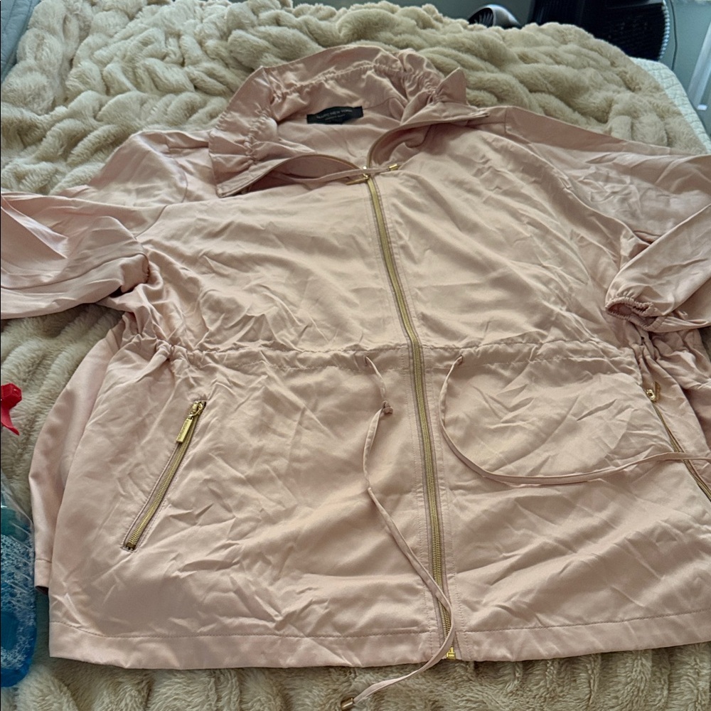 Marc New York Blush Utility Jacket with Gold Accents